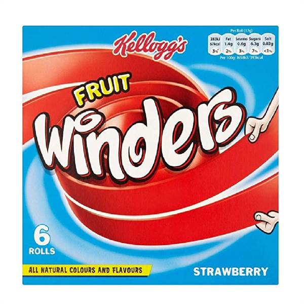 Kelloggs Fruit Winders Strawberry Imported